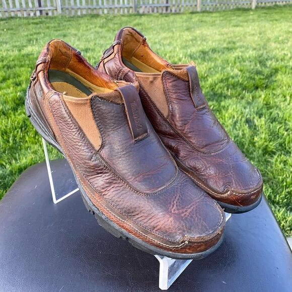 Timberland Speke 80549 Men's Slip-On Brown Leather Loafers Shoes Size 11M - Picture 1 of 11